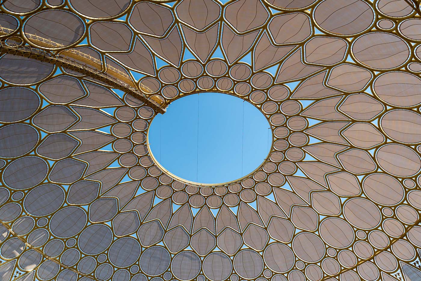 Al Wasl Plaza Dome in daylight